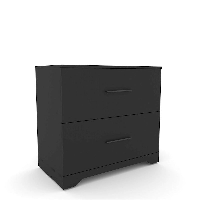 Meuble de rangement 2 tiroirs avec support pour imprimante