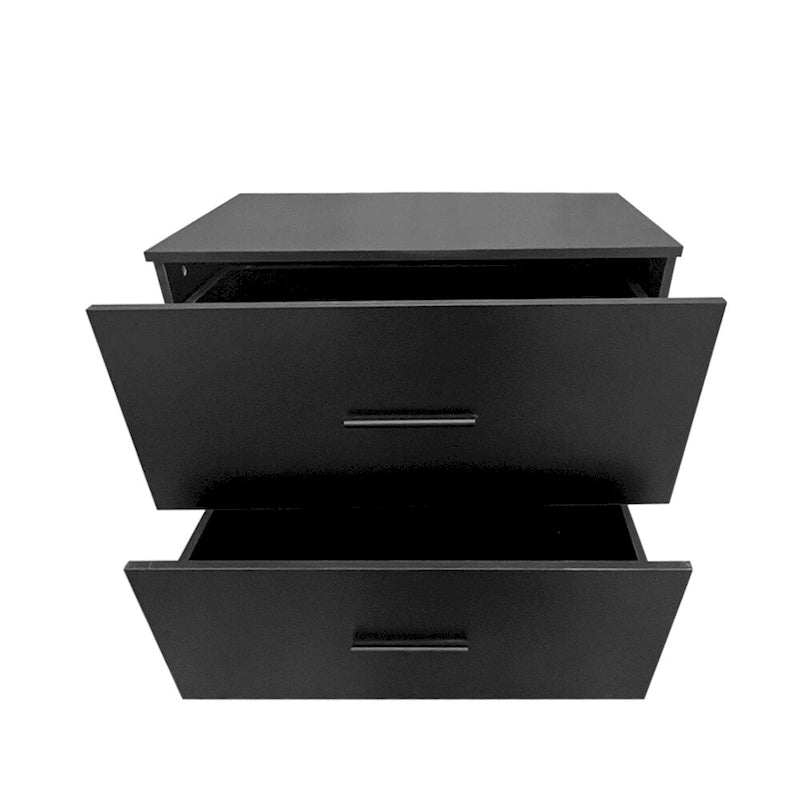 Meuble de rangement 2 tiroirs avec support pour imprimante