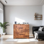 Meuble de rangement 2 tiroirs avec support pour imprimante