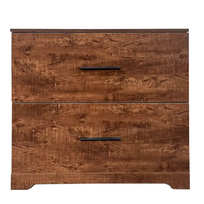 Meuble de rangement 2 tiroirs avec support pour imprimante