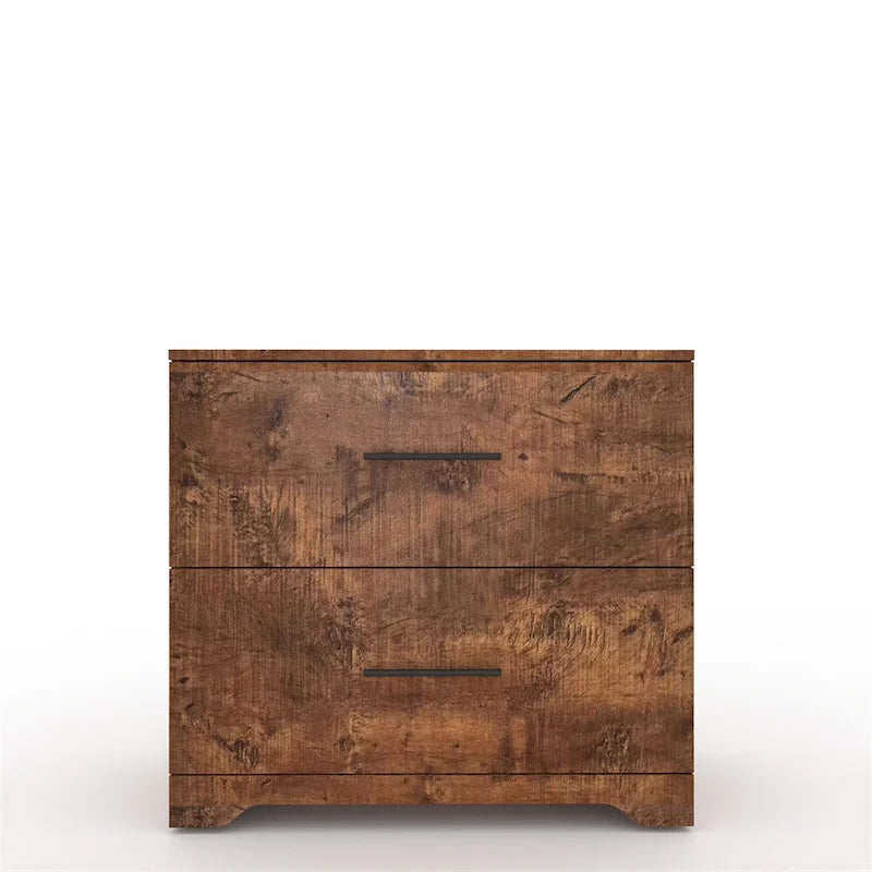 Meuble de rangement 2 tiroirs avec support pour imprimante