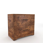 Meuble de rangement 2 tiroirs avec support pour imprimante