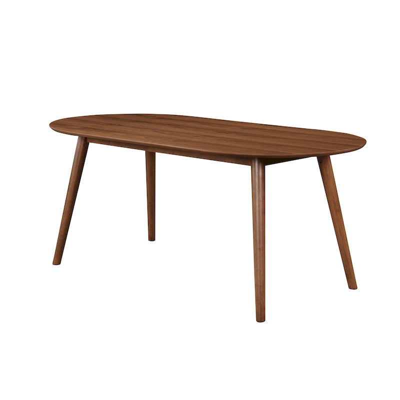 Table de salle à manger rectangulaire pour 6 – Bois massif avec plateau plaqué