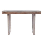 Bureau imitation marbre avec base géométrique